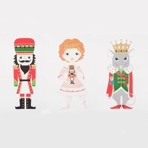 ALEXANDER HENRY Nutcracker Christmas Fabric One Panel